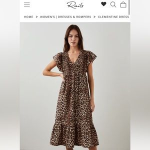 RAILS Clementine Dress - Leopard Print - Like New